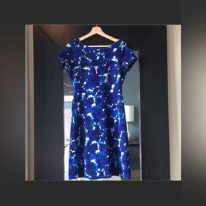 Ivanka trump blue floral dress size 2